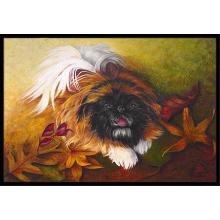 Carolines Treasures Pekingese Boogie Indoor and Outdoor Mat- 24 x 36 in. MH1046JMAT